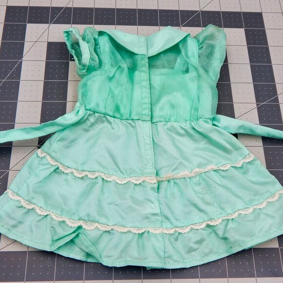 American Girl 18 Inch Doll Outfit Emily Recital Dress Mint Green Dress Only - Picture 3 of 11